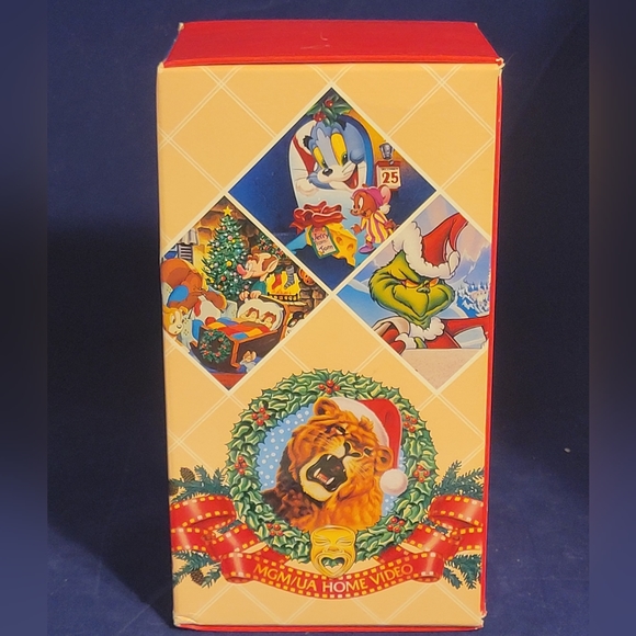 Vintage VHS 3 Movie Box Set 1991 MGM Cartoon Christmas Tom & Jerry The Grinch - Picture 5 of 16